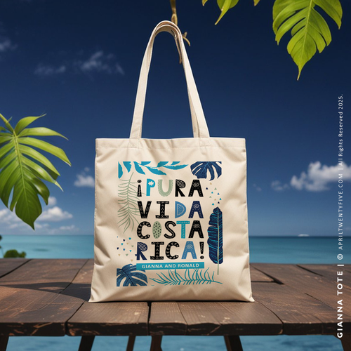 GIANNA | Pura Vida, Costa Rica Canvas Tote