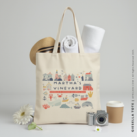GIESELLA | Martha's Vineyard, Cape Cod Canvas Tote thumbnail