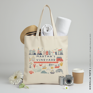 GIESELLA | Martha's Vineyard, Cape Cod Canvas Tote