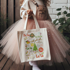 JAMES | Christmas Fa La La La La Canvas Tote
