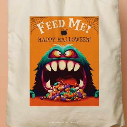 GUSTAV | Monster Eating Halloween Candy Tote