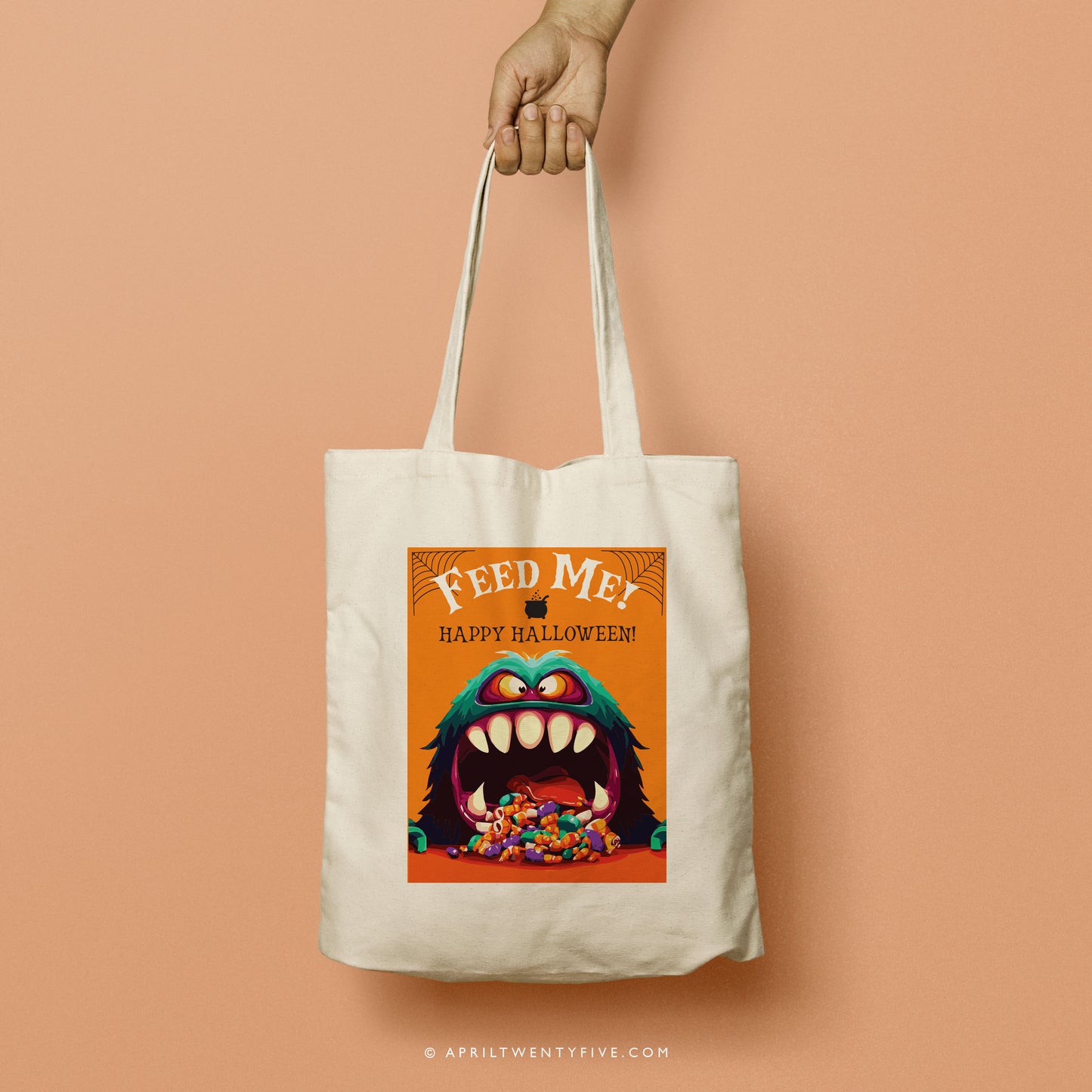 GUSTAV | Monster Eating Halloween Candy Tote