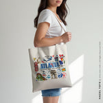Load image into Gallery viewer, HAZEL | Atlanta, Georgia Canvas Tote
