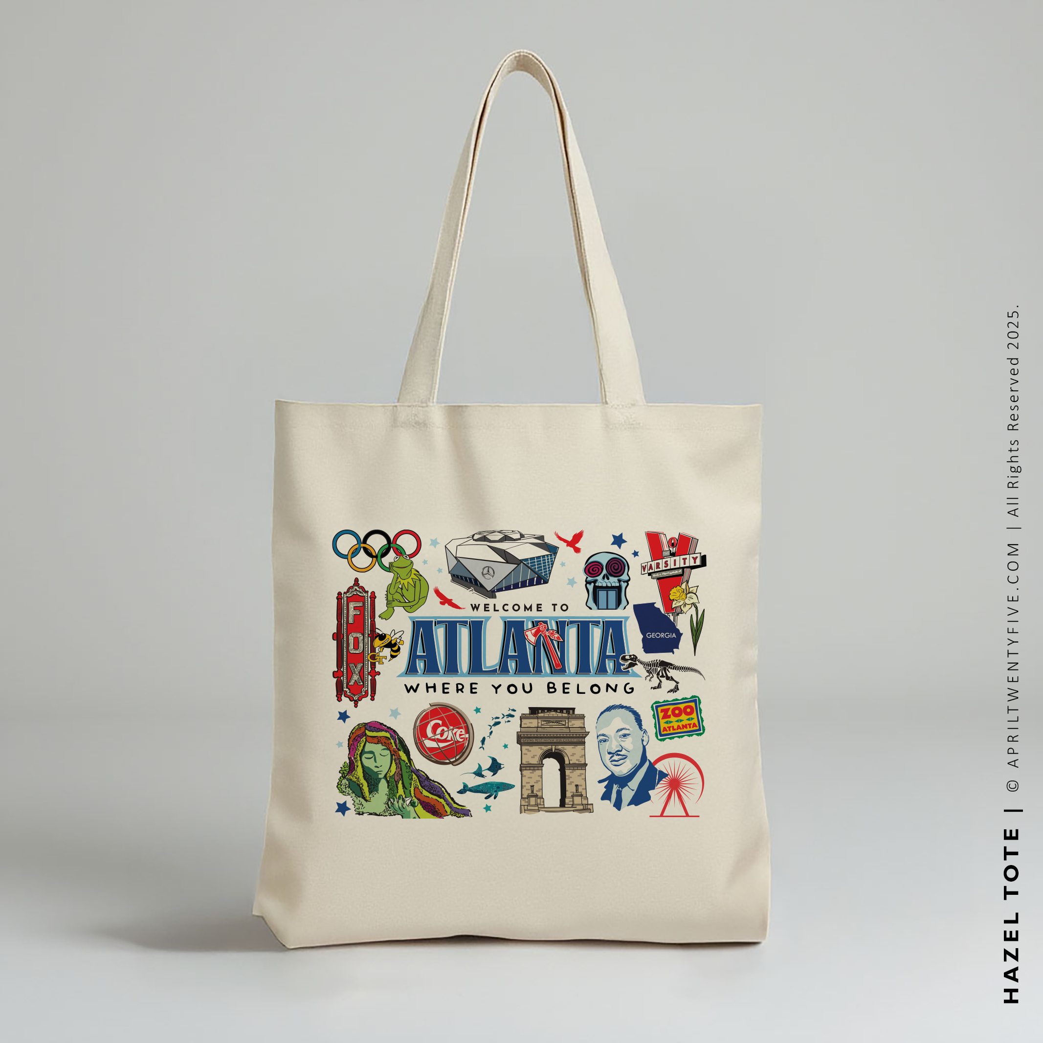 HAZEL | Atlanta, Georgia Canvas Tote
