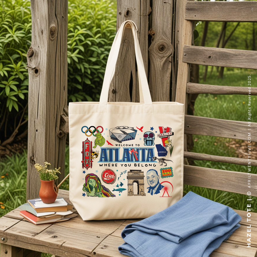 HAZEL | Atlanta, Georgia Canvas Tote