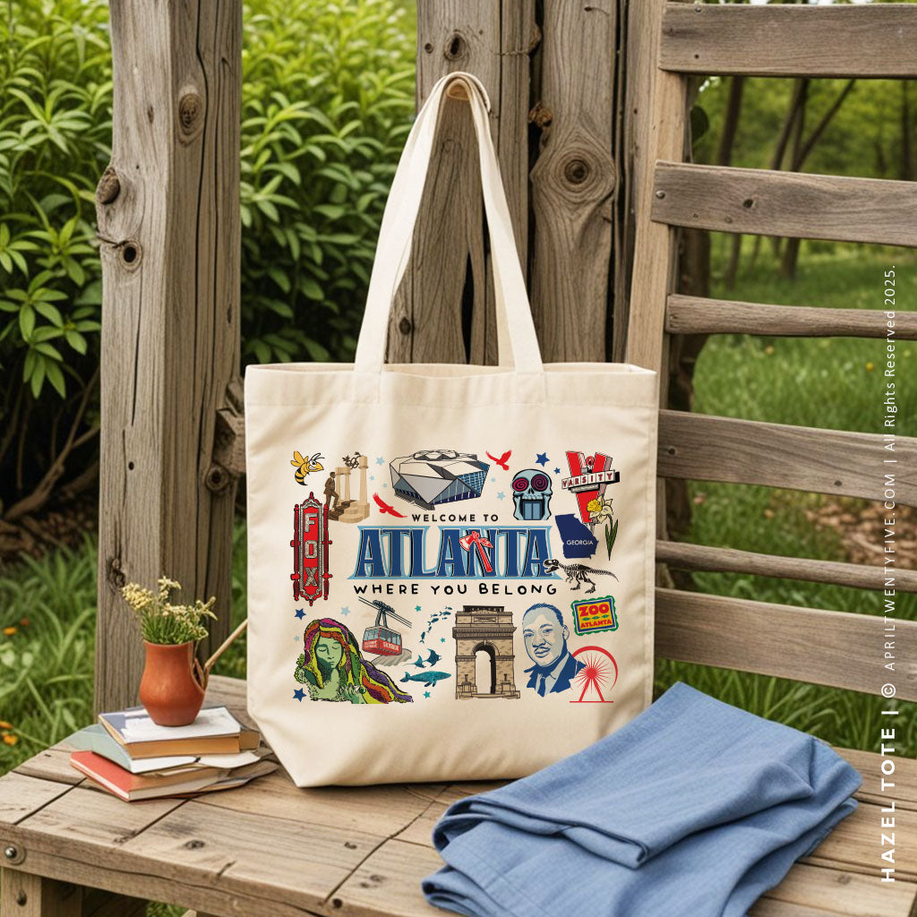 HAZEL | Atlanta, Georgia Canvas Tote