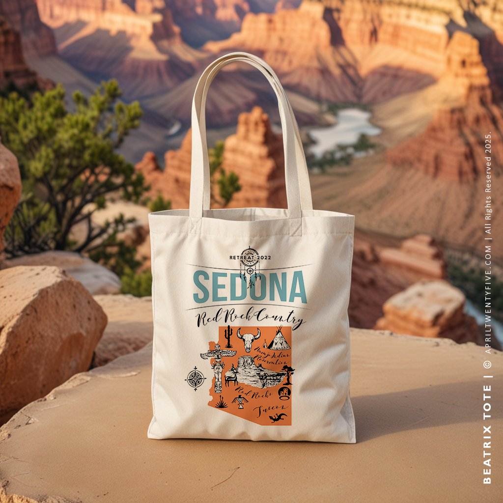 HEIDI | Red Rocks Sedona Arizona Map Tote