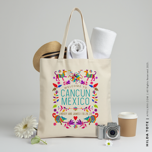 HILDA | Mexican Otomi Textile Print Canvas Tote