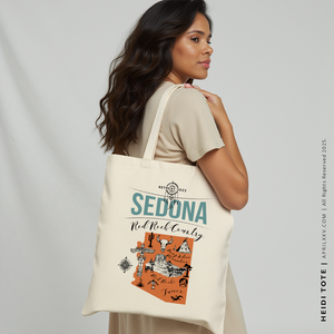 HEIDI | Red Rocks Sedona Arizona Map Tote