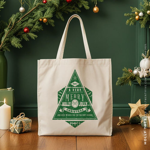 HOLLY | Christmas Canvas Tote
