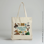 Load image into Gallery viewer, JACKSON ONE | Jackson Hole, Wyoming Canvas Tote
