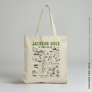 JACKSON TWO | Jackson Hole, Wyoming Map Tote