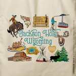 Load image into Gallery viewer, JACKSON ONE | Jackson Hole, Wyoming Canvas Tote
