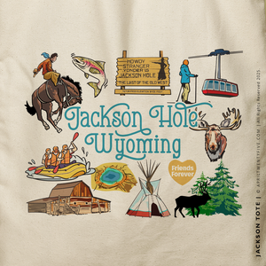 JACKSON ONE | Jackson Hole, Wyoming Canvas Tote