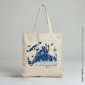 JEAN | Martha's Vineyard, Cape Cod Canvas Tote