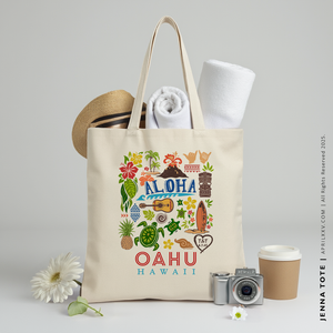 JENNA | Hawaii Canvas Tote