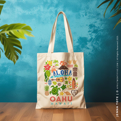JENNA | Hawaii Canvas Tote