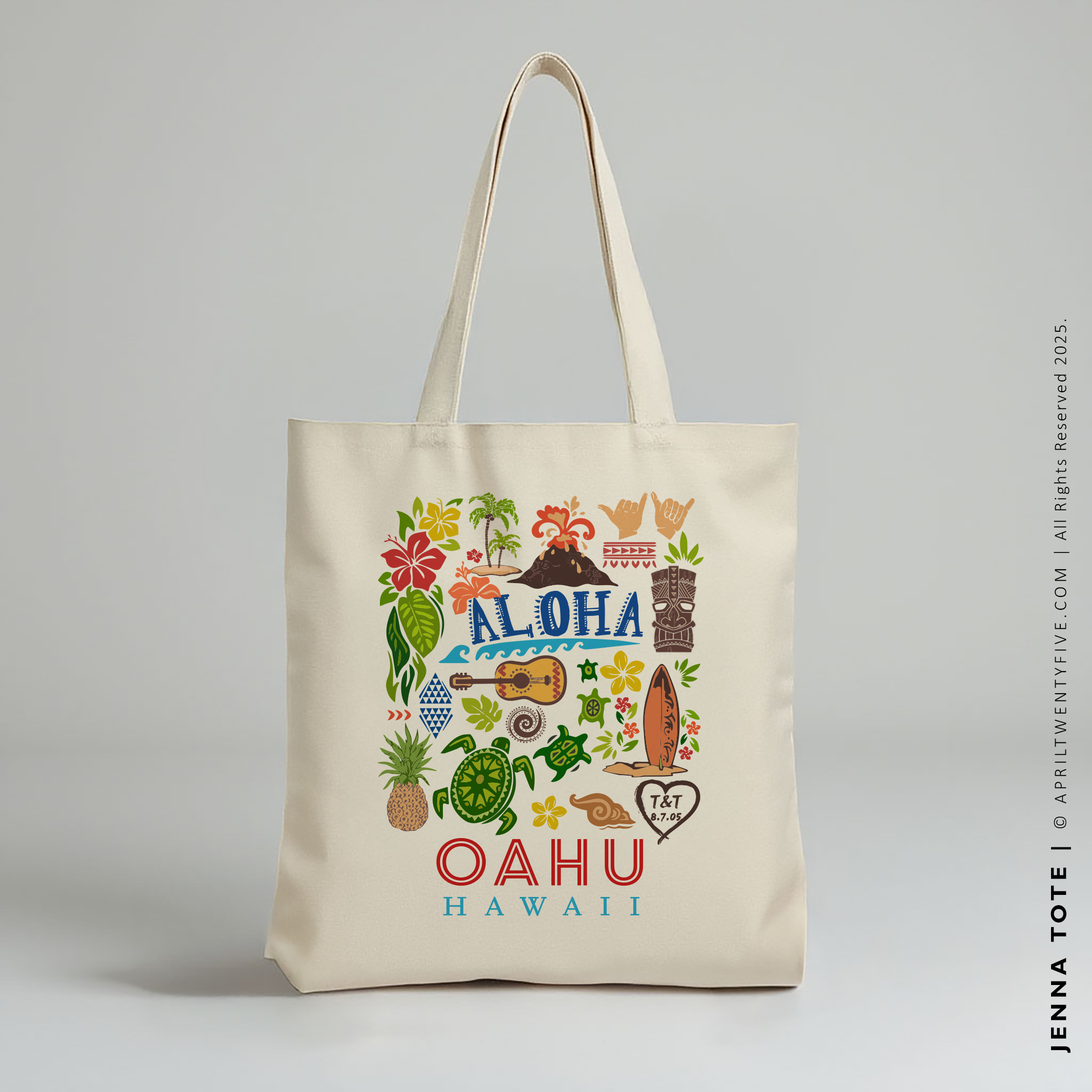 JENNA | Hawaii Canvas Tote