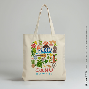 JENNA | Hawaii Canvas Tote