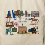Load image into Gallery viewer, JILL | Wilmington Delaware Souvenir Tote (Personalized)
