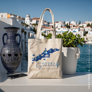 JOSIE | Hydra Greece Map Tote