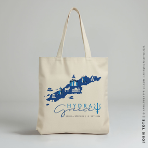 JOSIE | Hydra Greece Map Tote