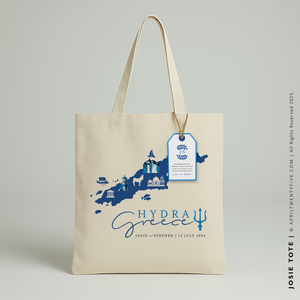 JOSIE | Hydra Greece Map Tote