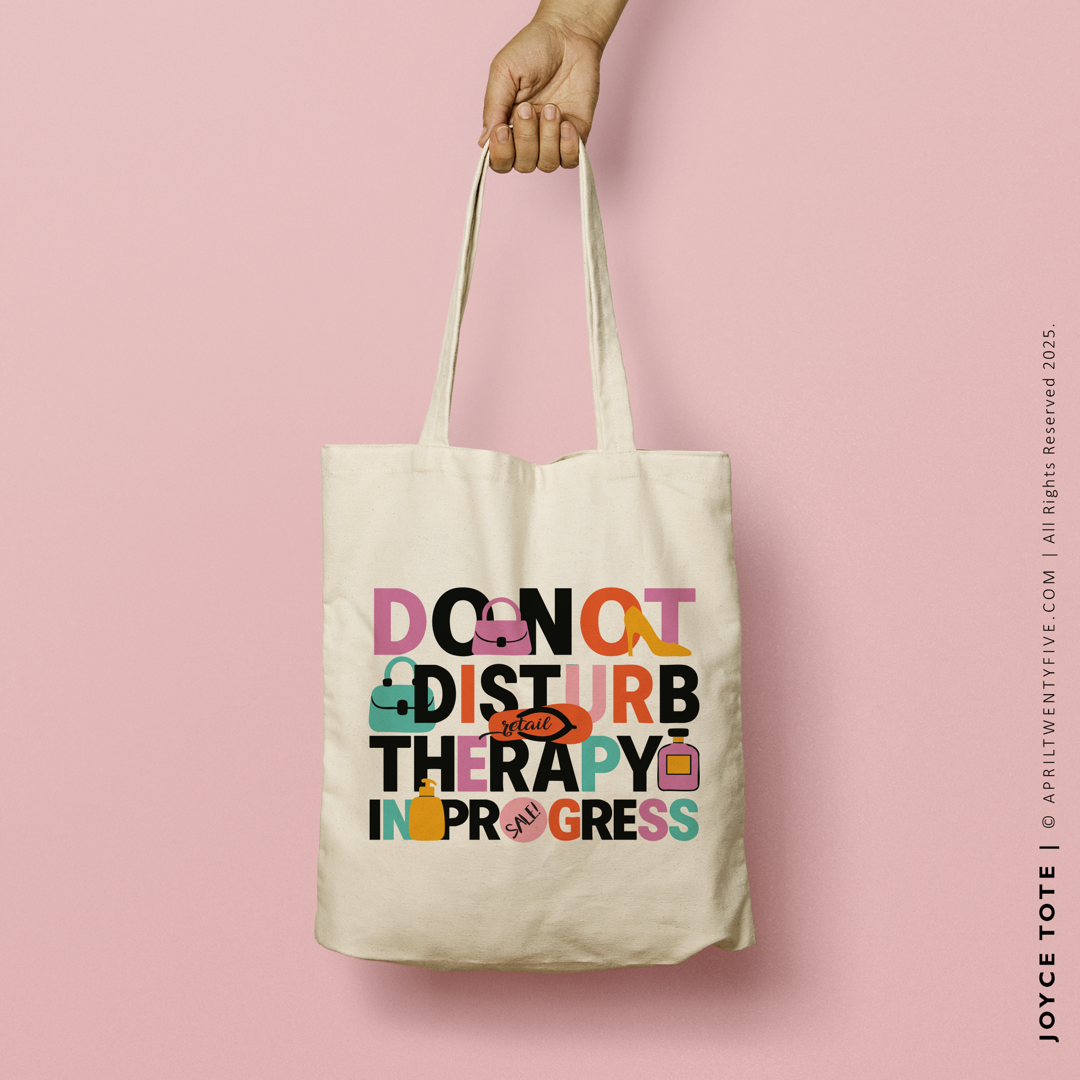 JOYCE | Shopping Therapy Canvas Tote