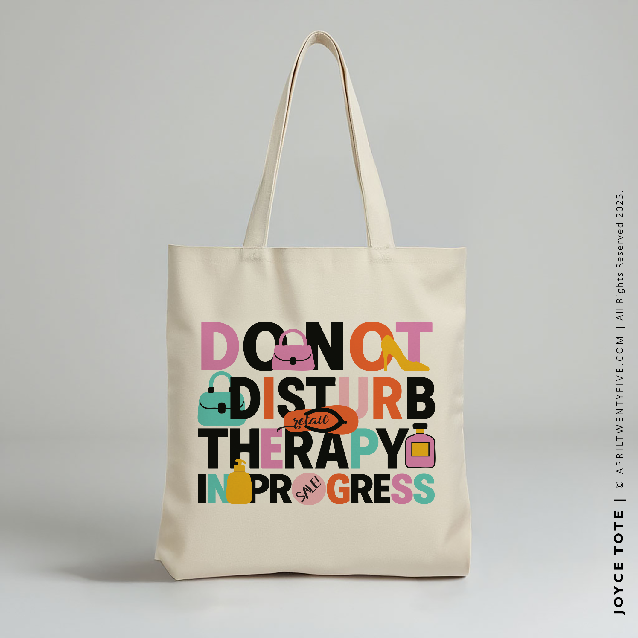 JOYCE | Shopping Therapy Canvas Tote