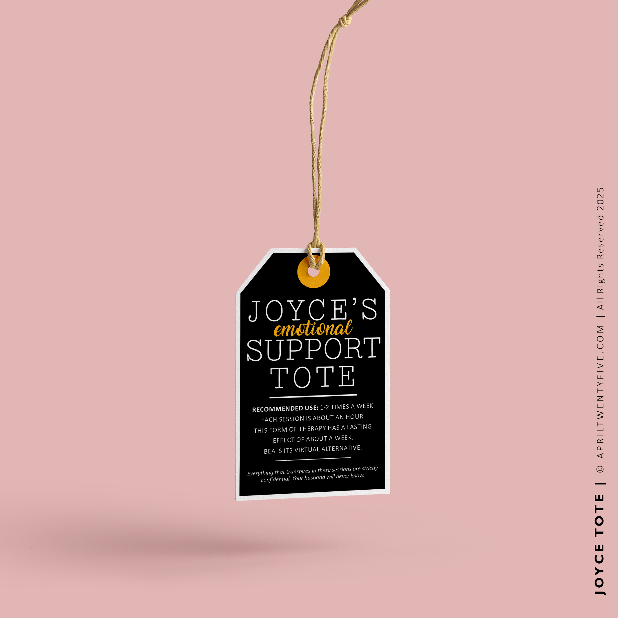 JOYCE | Shopping Therapy Canvas Tote