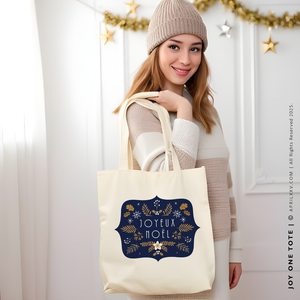JOY ONE | French Christmas Canvas Tote