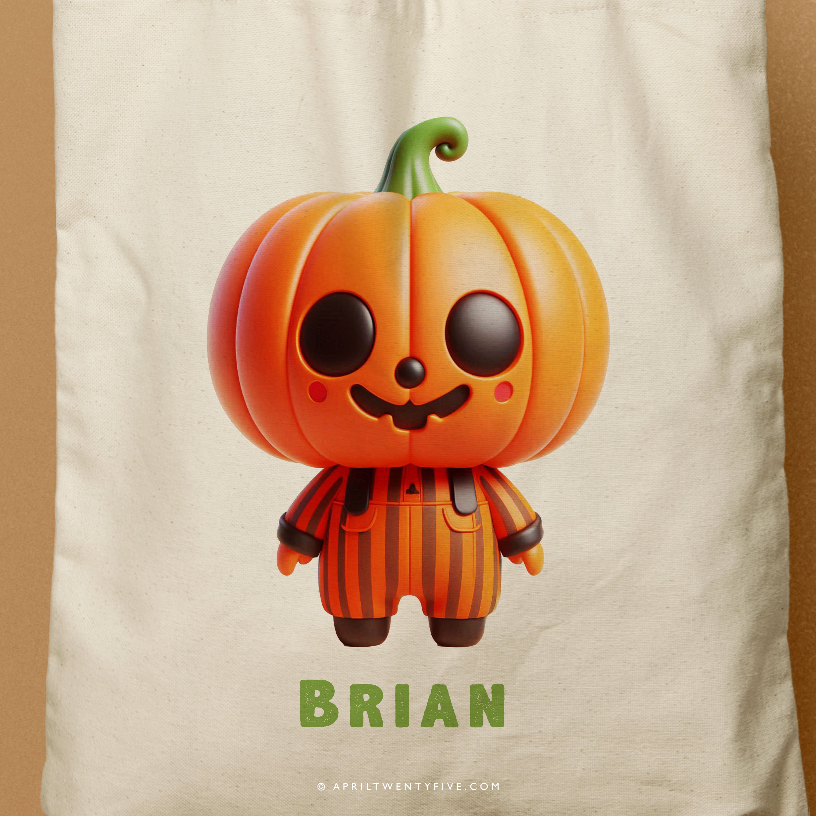 MONSTER JACK O' BRIAN | Halloween Canvas Tote