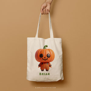 MONSTER JACK O' BRIAN | Halloween Canvas Tote