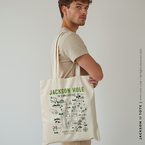 JACKSON TWO | Jackson Hole, Wyoming Map Tote