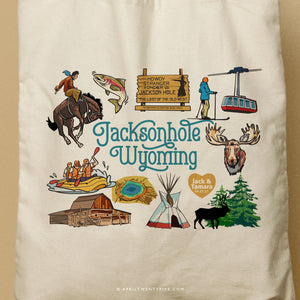 JACKSON | Jacksonhole, Wyoming Canvas Tote