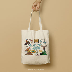 JACKSON ONE | Jackson Hole, Wyoming Canvas Tote