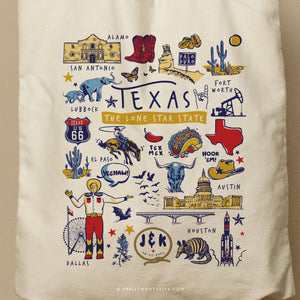 JANET | Texas Canvas Tote