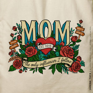 Janine Mom | Personalized Canvas Tote