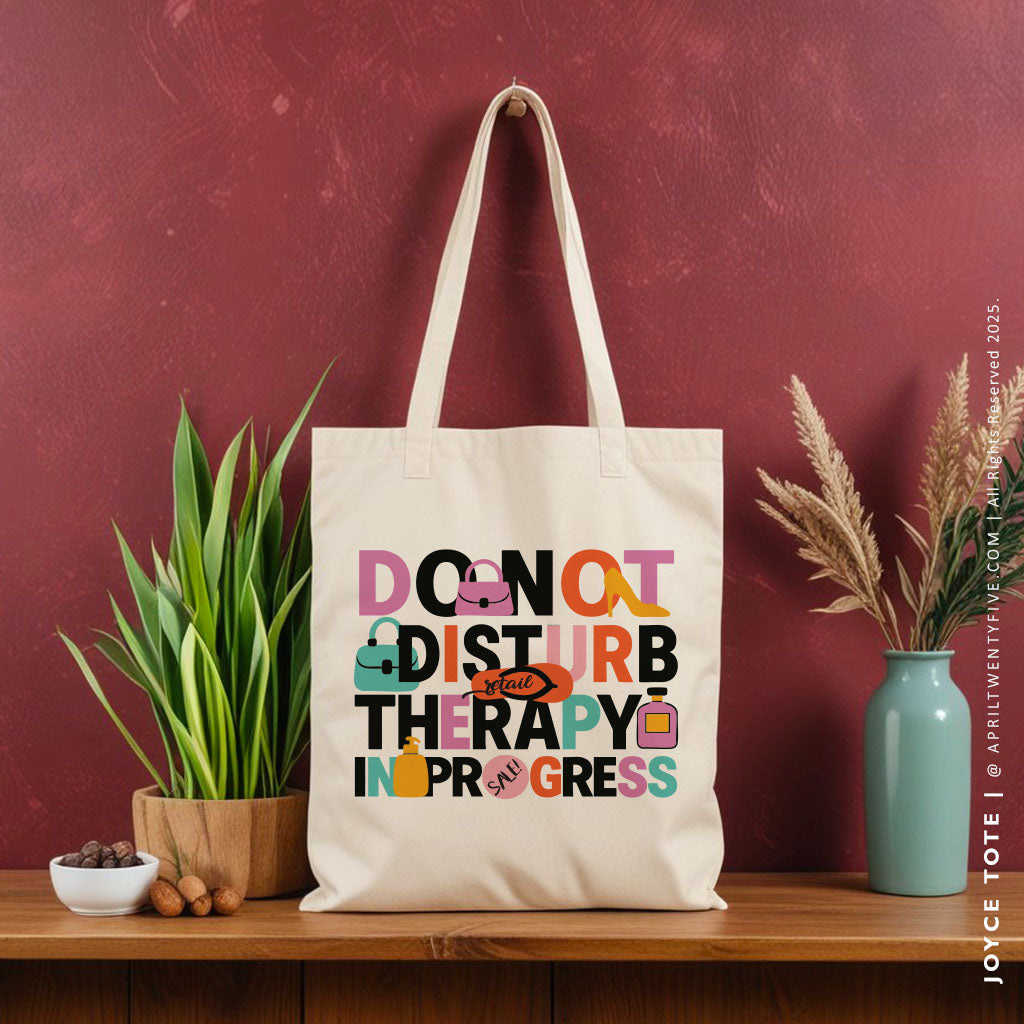 JOYCE | Shopping Therapy Canvas Tote