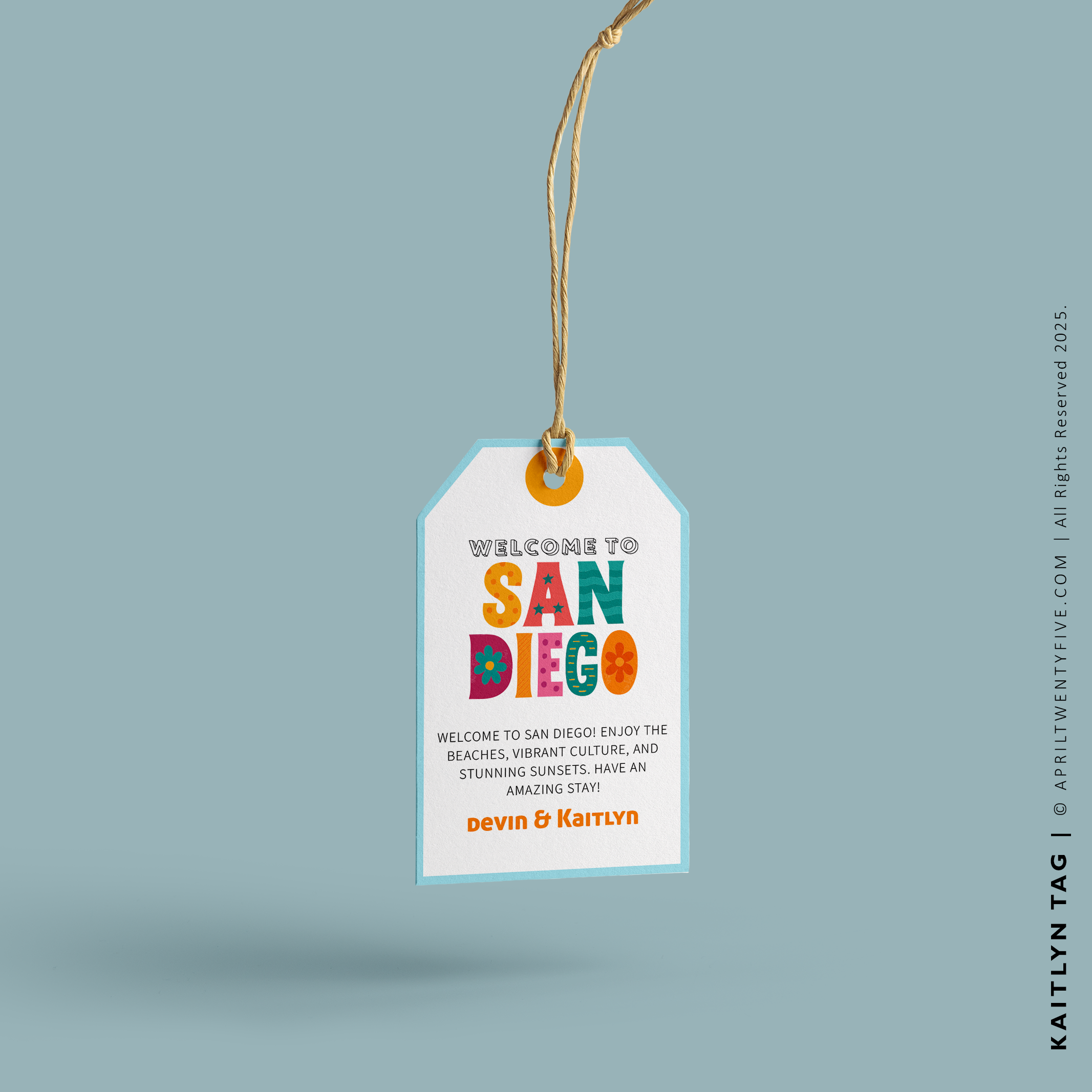 KAITLYN | San Diego California Souvenir Tote (Personalized)