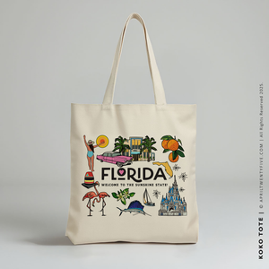 KOKO | Sunshine State Florida Canvas Tote