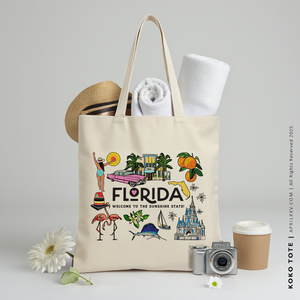 KOKO | Sunshine State Florida Canvas Tote