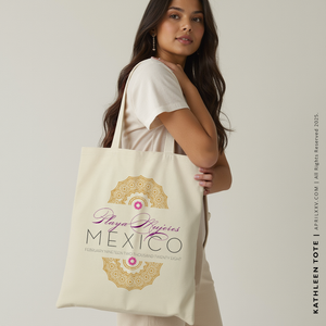 KATHLEEN | Playa Mujeres, Mexico Arabesque Canvas Tote