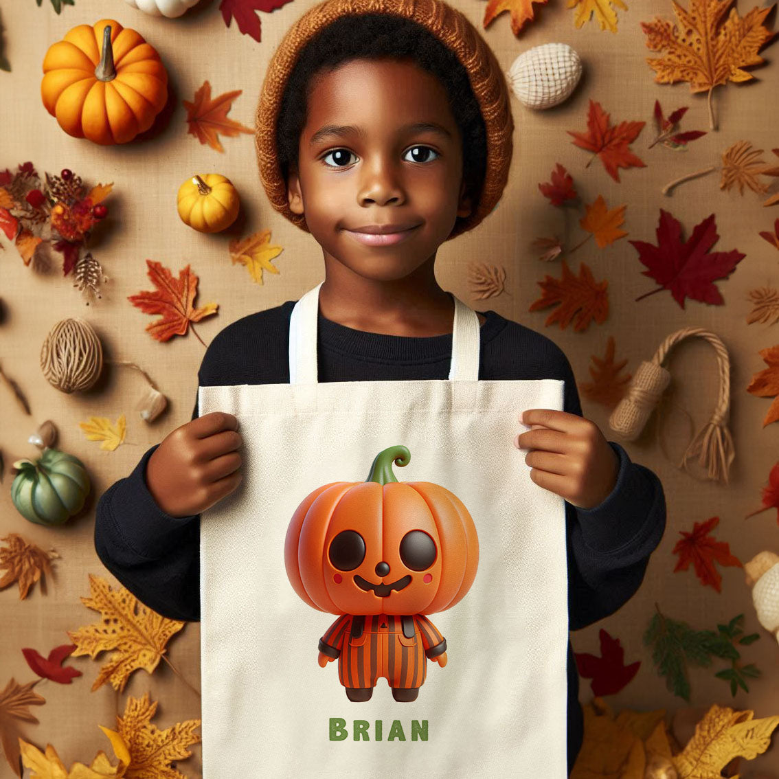 MONSTER JACK O' BRIAN | Halloween Canvas Tote