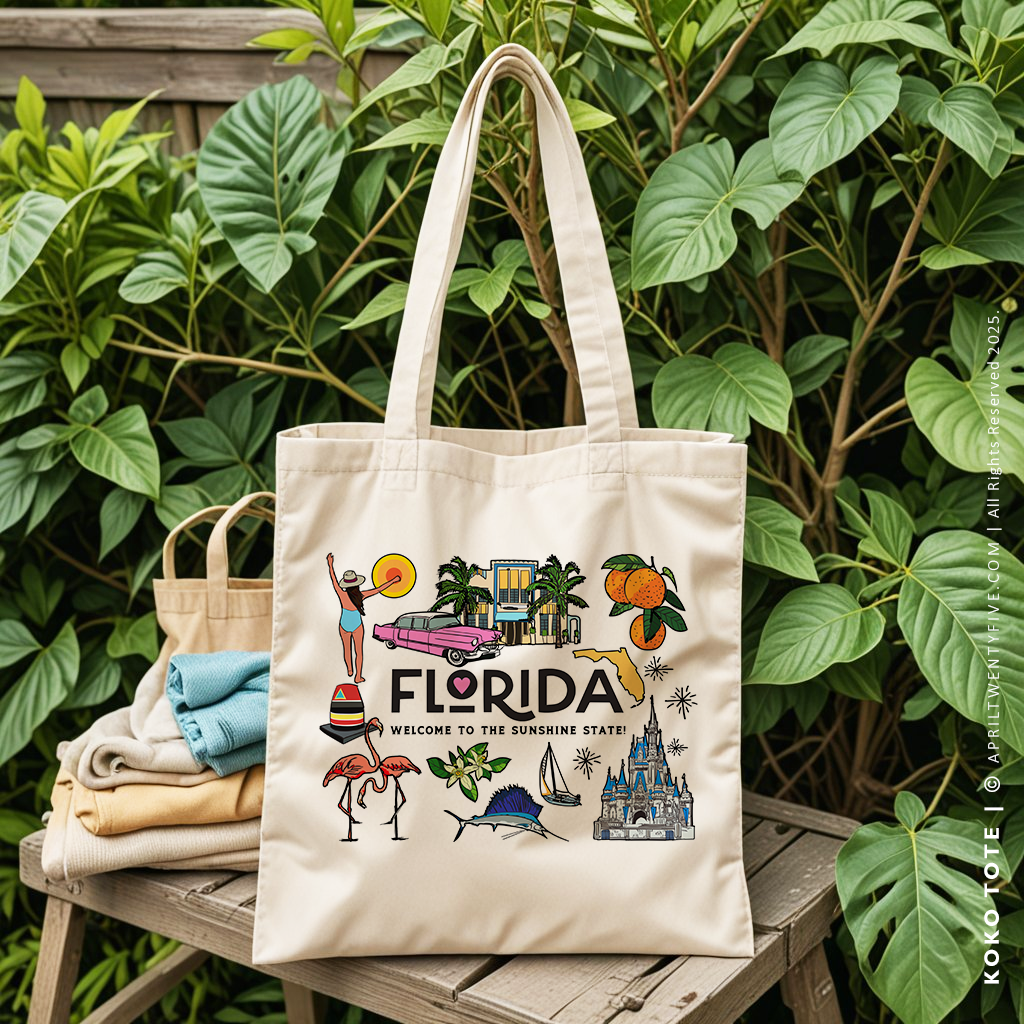 KOKO | Sunshine State Florida Canvas Tote