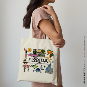 KOKO | Sunshine State Florida Canvas Tote