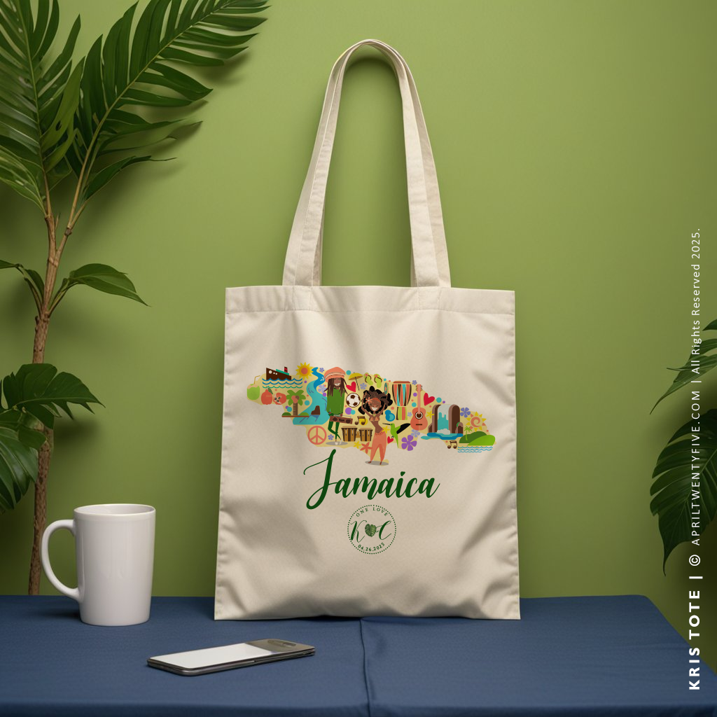 KRIS | Jamaica Map Tote