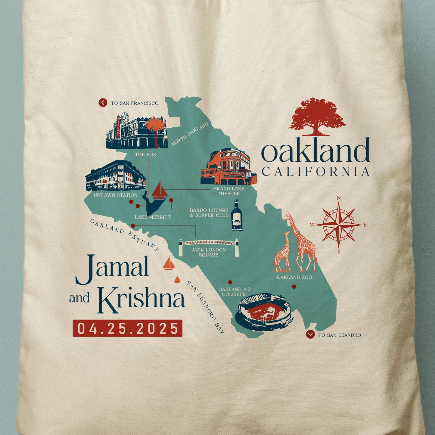 KRISHNA | Oakland, California Canvas Tote