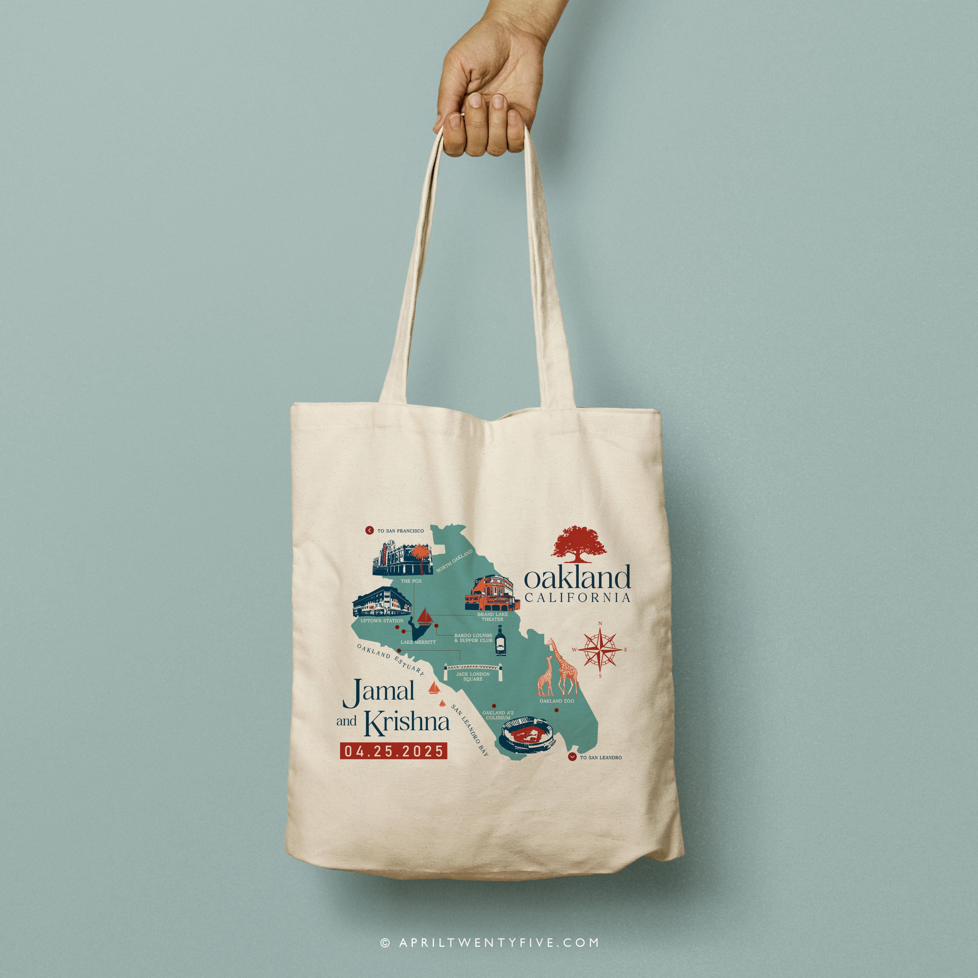 KRISHNA | Oakland, California Canvas Tote