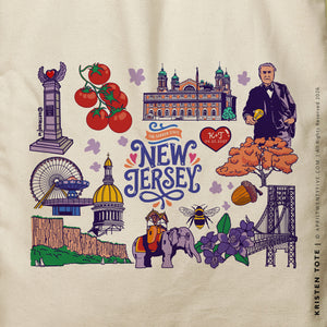 Kristen | New Jersey Canvas Tote